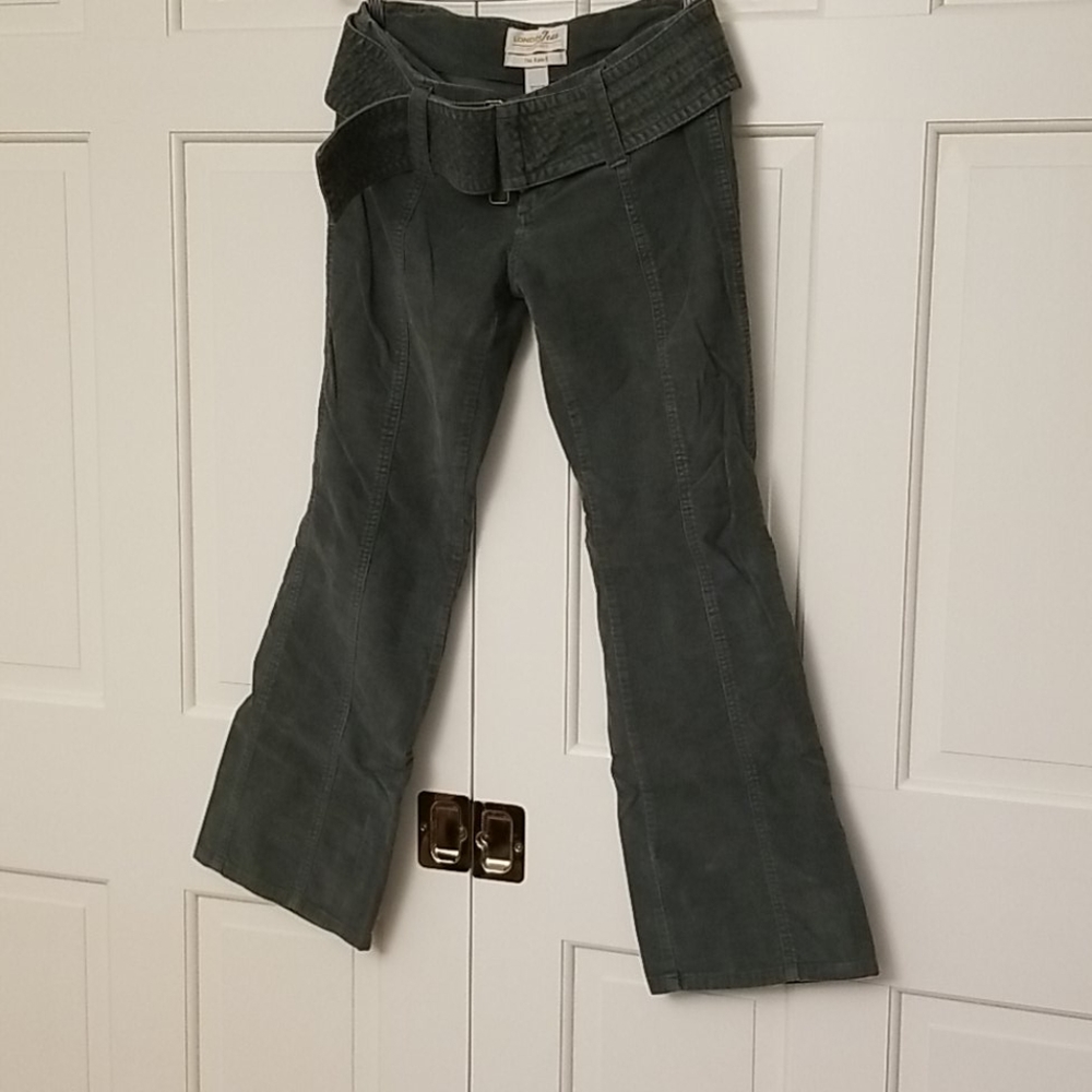 Muted green cords